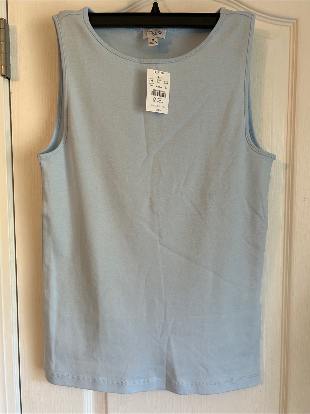 J. Crew Light Blue Sleeveless Tank Top